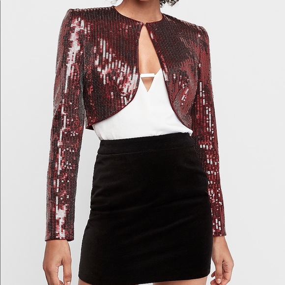 Sequin Express Bolero Jacket Size XS - Picture 2 of 3